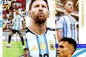 阿根廷被動(dòng)升FIFA第一！阿媒：過(guò)往有FIFA第一無(wú)法奪世界杯的魔咒配圖