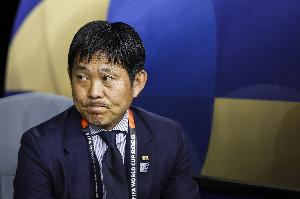 日本隊今日訓(xùn)練主力休息替補踢45分鐘熱身賽，明日全隊放假一天配圖
