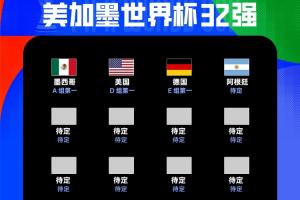 4/32！本屆世界杯已出線4隊(duì)：阿根廷、德國(guó)、墨西哥和美國(guó)配圖