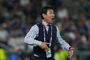 森保一半場采訪：開局被壓制在預料之中，球員上半場表現很好配圖